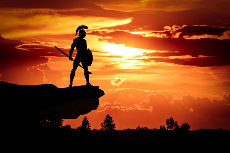 spartan, sunset, roman soldier-3696073.jpg